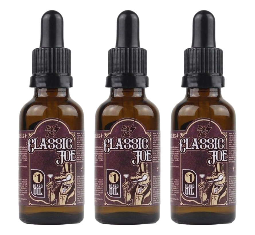 Beard Oil nr1 Classic Joe 30ml - 3 STUKS