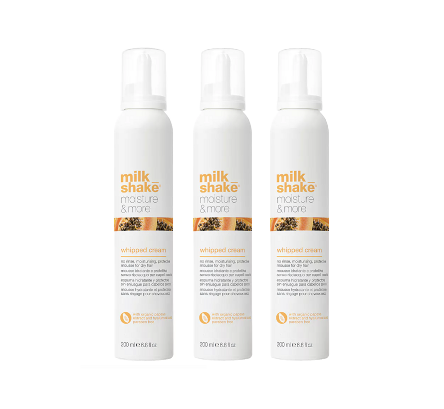 Moisture & More Whipped Cream 200ml - 3 Stuks