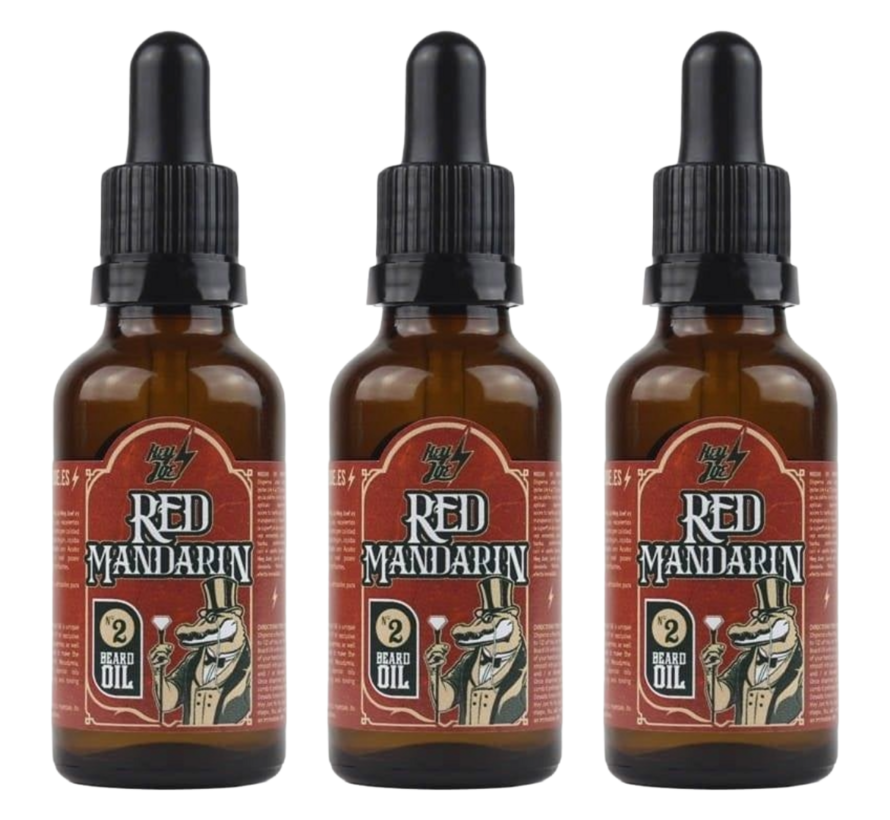 Beard Oil nr2 Red Mandarin 30ml - 3 STUKS