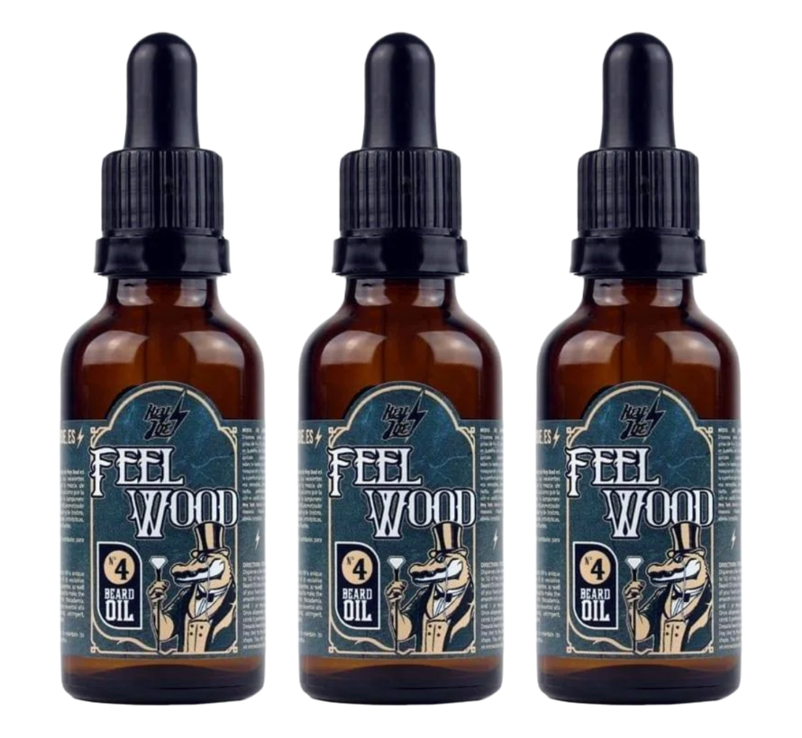 Beard Oil nr4 Feel Wood - 3 STUKS
