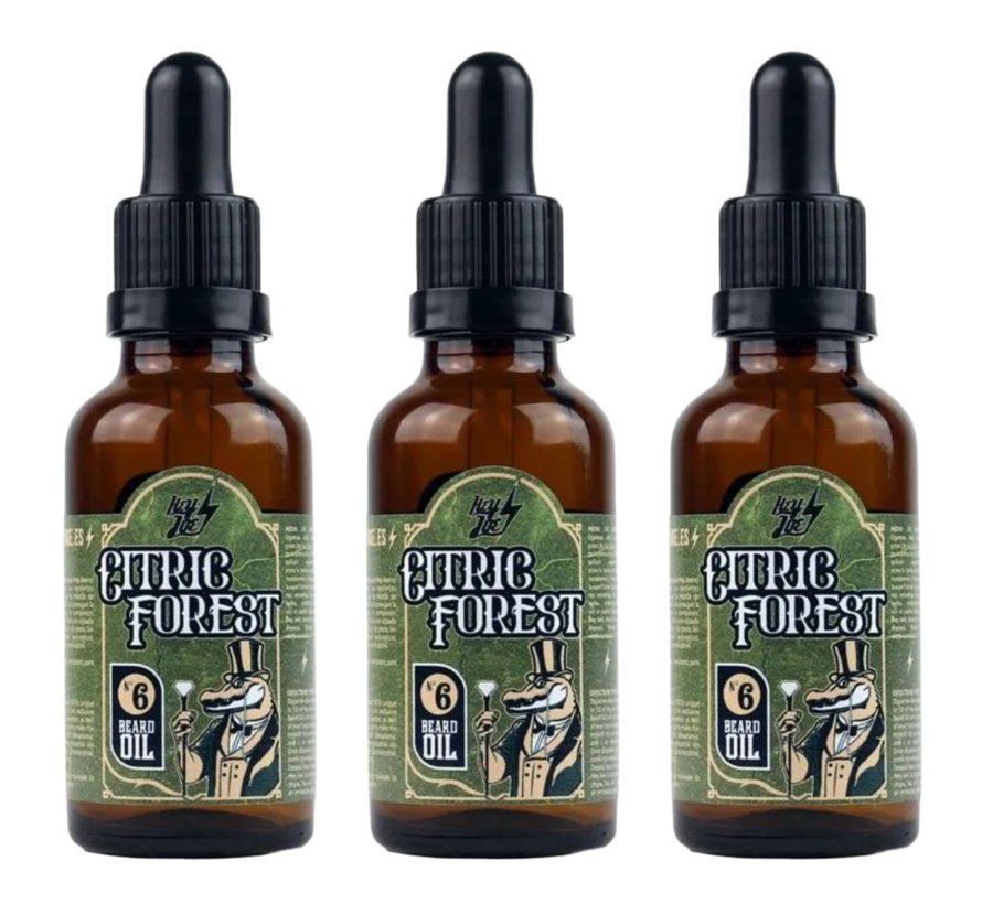 Beard Oil nr6 Citric Forest 30ml - 3 STUKS