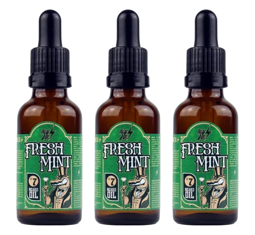 Beard Oil nr7 Fresh Mint 30ml - 3 STUKS