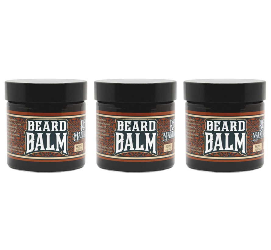 Beard Balm nr 2 Red Mandarin - 3 STUKS