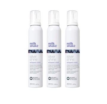 Milkshake Silver Shine Whipped Cream 200ml - Per 3 Stuks