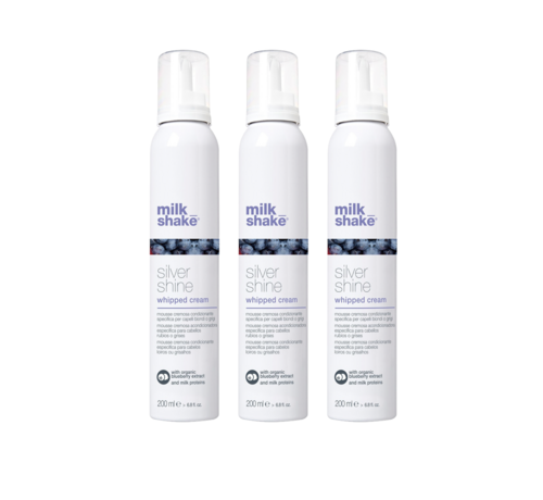 Milkshake Silver Shine Whipped Cream 200ml - Per 3 Stuks