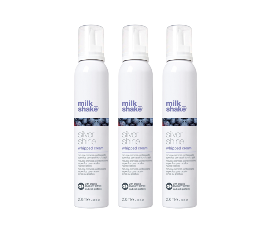 Silver Shine Whipped Cream 200ml - Per 3 Stuks