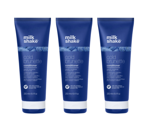 Milkshake Cold Brunette Conditioner 250ml - Per 3 Stuks