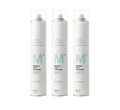 Milkshake Medium Hold Hairspray 500ml - Per 3 Stuks