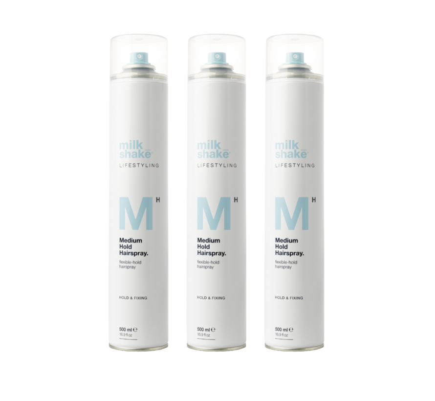 Medium Hold Hairspray 500ml - Per 3 Stuks