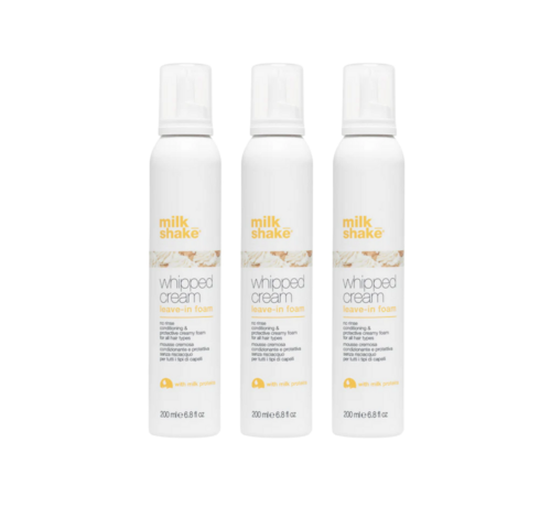 Milkshake Whipped Cream Leave-in Foam 200ml - Per 3 Stuks
