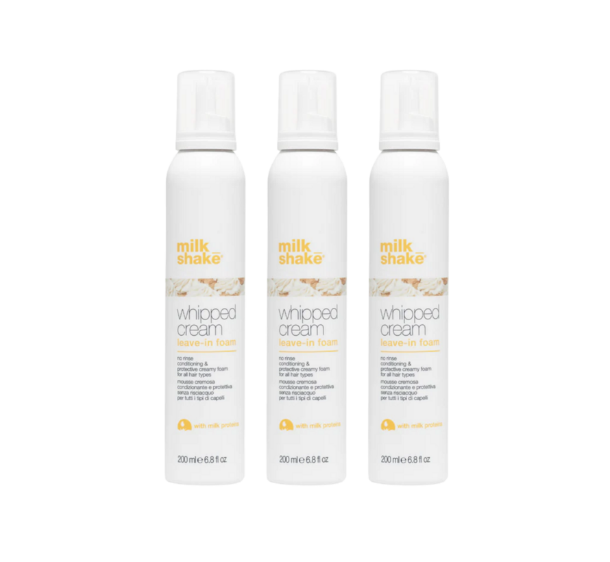 Whipped Cream Leave-in Foam 200ml - Per 3 Stuks