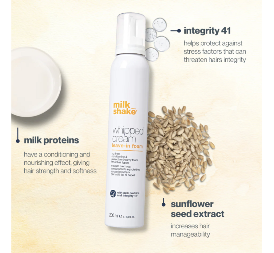 Whipped Cream Leave-in Foam 200ml - Per 3 Stuks