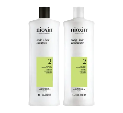 Nioxin System 2 Shampoo & Conditioner Set - 1000ml