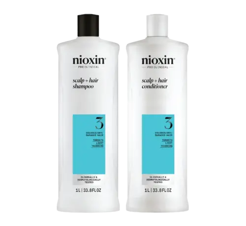 Nioxin System 3 Shampoo & Conditioner Set - 1000ml