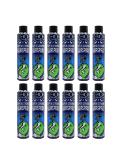 HEY JOE! Super Strong Hairspray 305ml - 12 STUKS