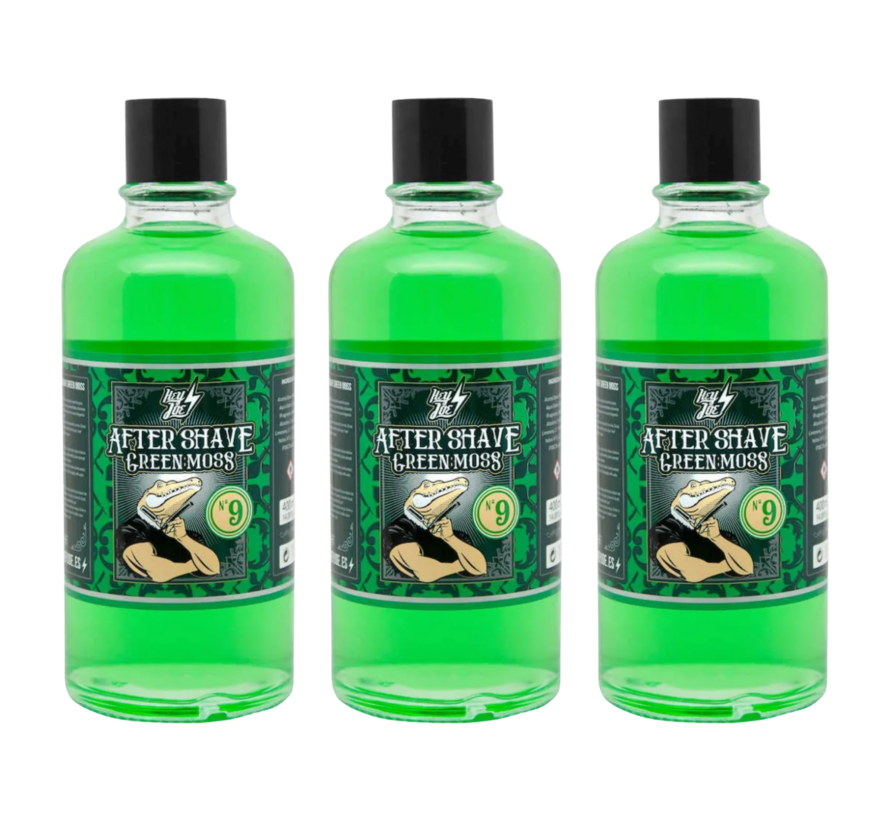 After Shave No. 9 Green Moss 400ml - 3 STUKS