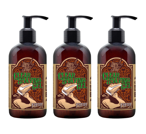 HEY JOE!  Clear Shaving Gel Fresh 250ml  - 3 STUKS