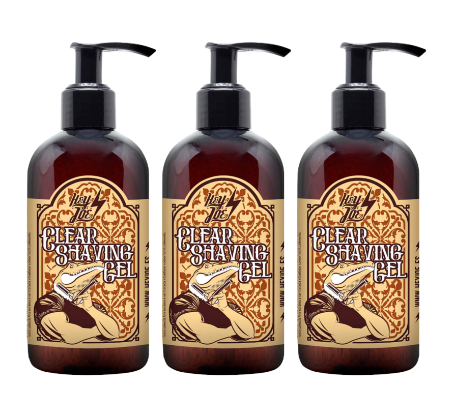 Clear Shaving Gel 250ml - 3 STUKS