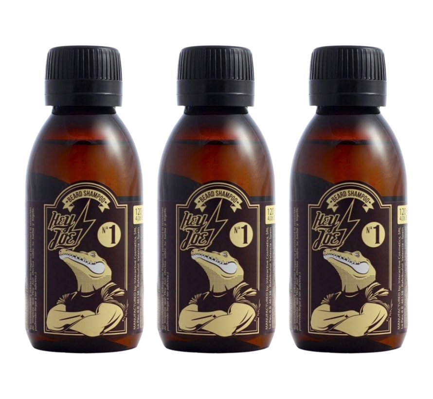Beard Shampoo no1 Classic Joe 120ml - 3 STUKS