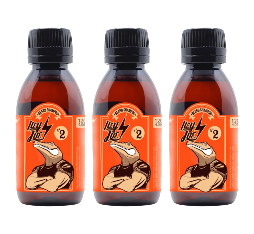 Beard Shampoo no2 Red Mandarin 120ml - 3 STUKS