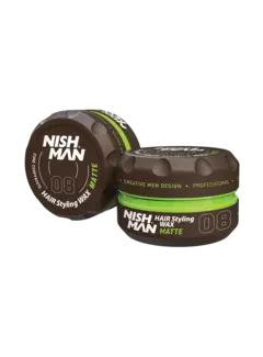 Nish Man Hair Styling Wax 08 Matte Finish 150ml
