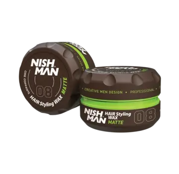 Nish Man Hair Styling Wax 08 Matte Finish 150ml