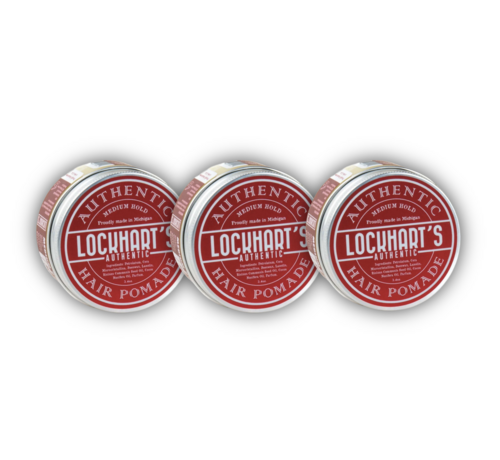 Lockhart's Medium Hold Pomade 96Gr. - 3 STUKS