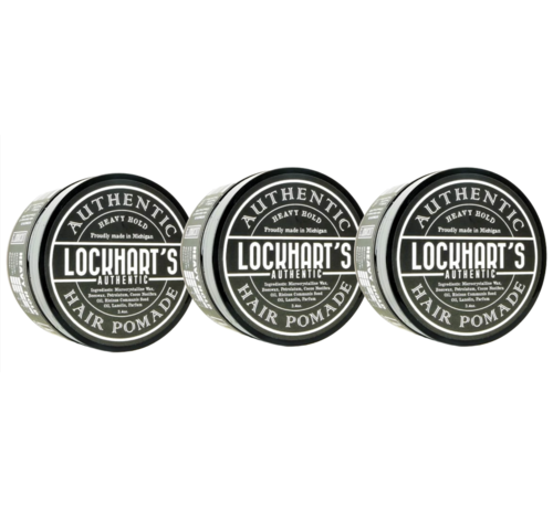 Lockhart's Heavy Hold Pomade 96Gr. - 3 STUKS