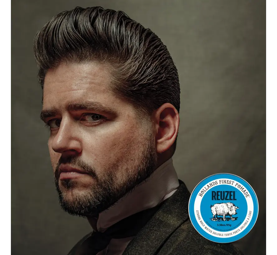 Blue High Shine Strong Hold Pomade 35gr. TRAVEL SIZE