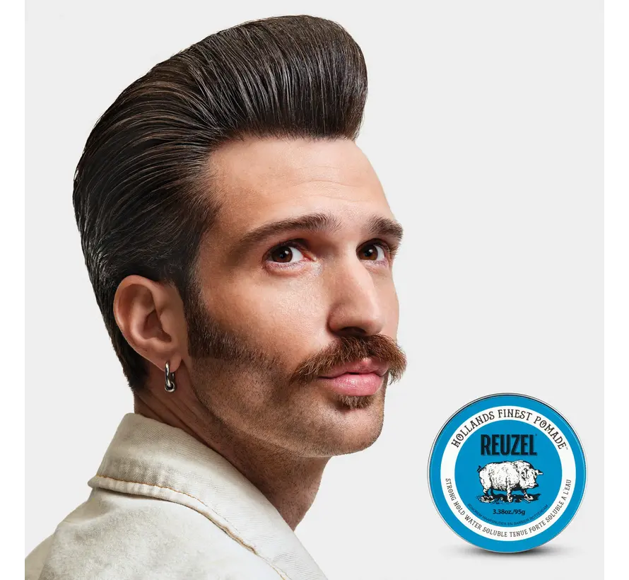 Blue High Shine Strong Hold Pomade 35gr. TRAVEL SIZE