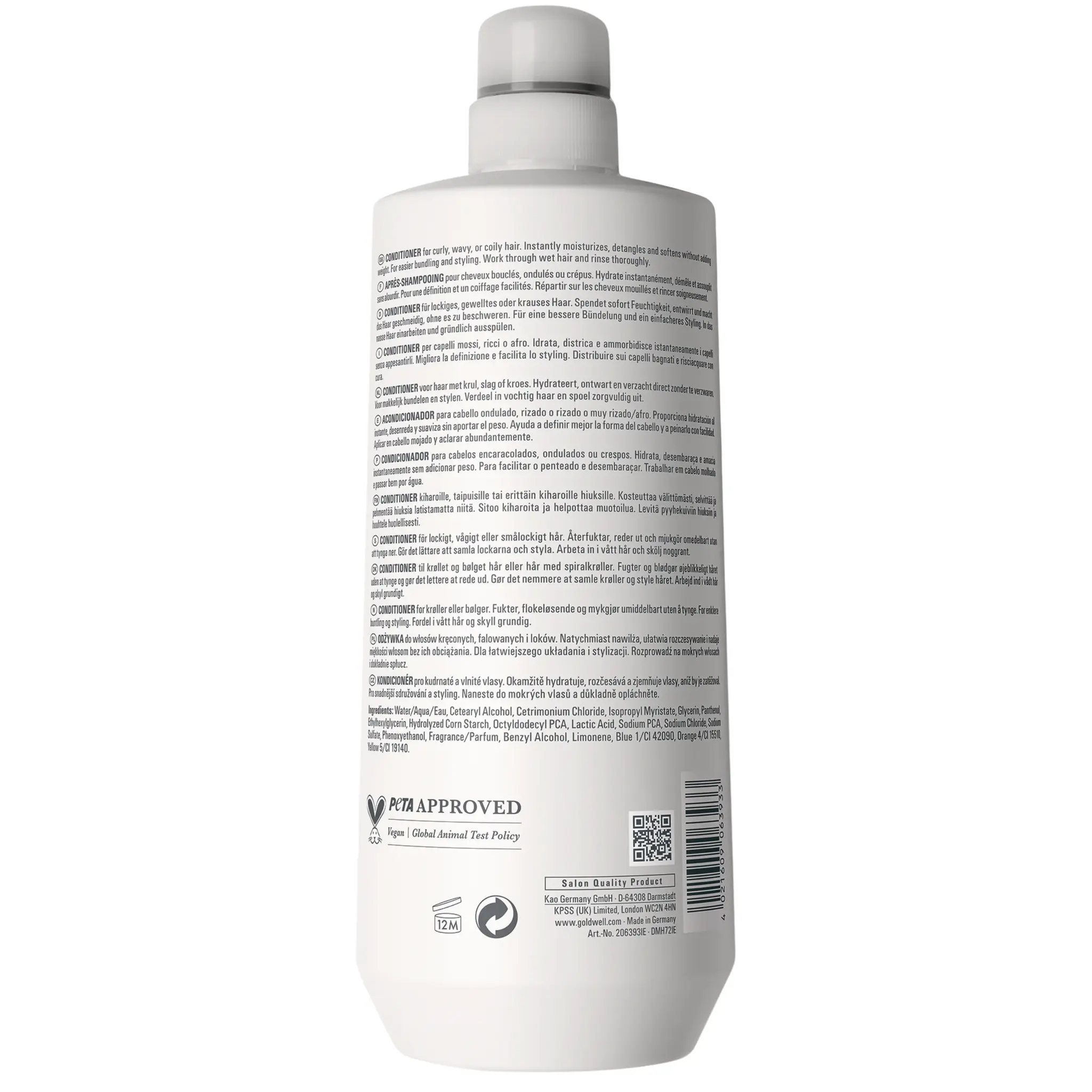 Goldwell Dualsenses Curls & Waves Bundling Conditioner 1000ml, foto 2 van 2