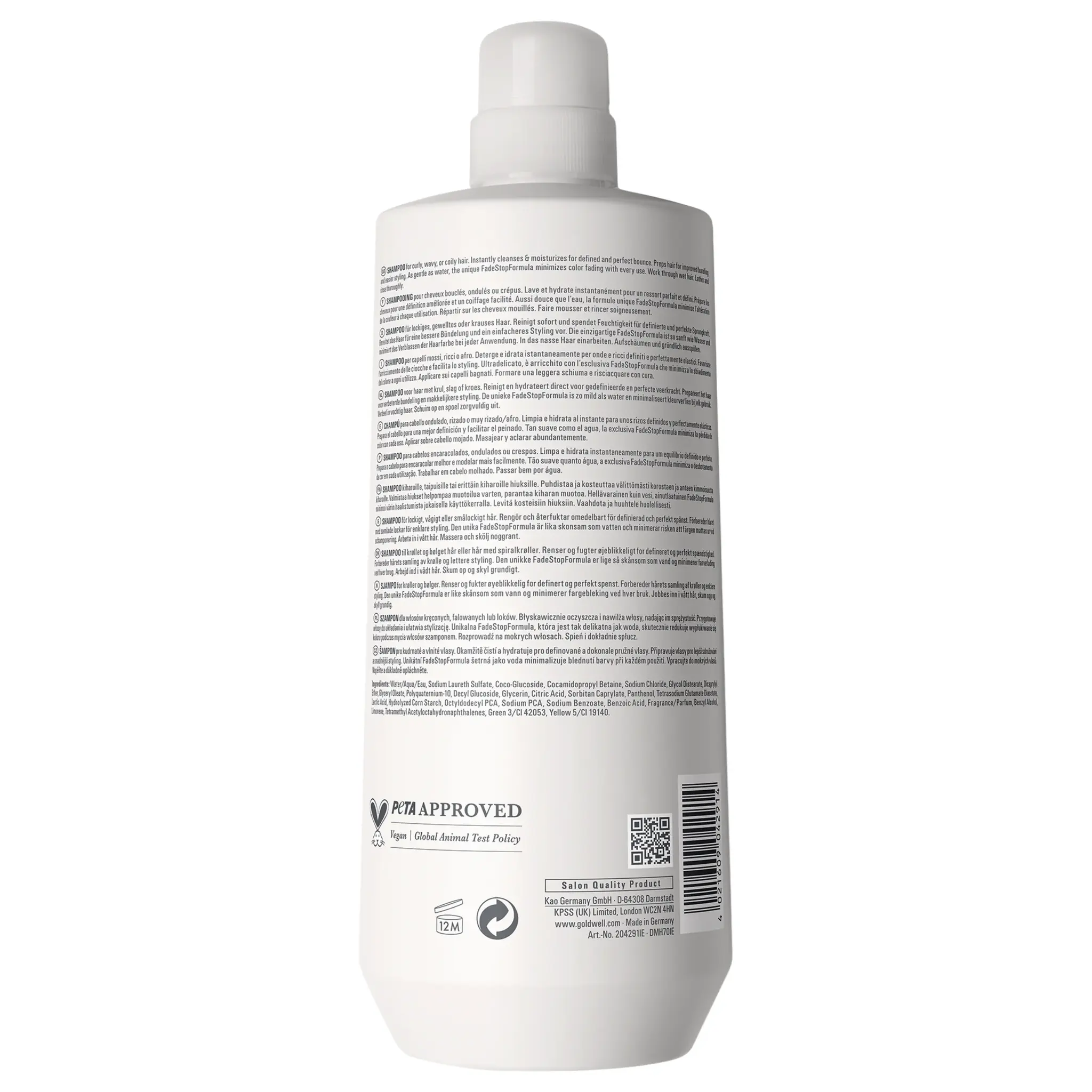 Goldwell Dualsenses Curls & Waves Bundling Shampoo 1000ml, foto 2 van 2