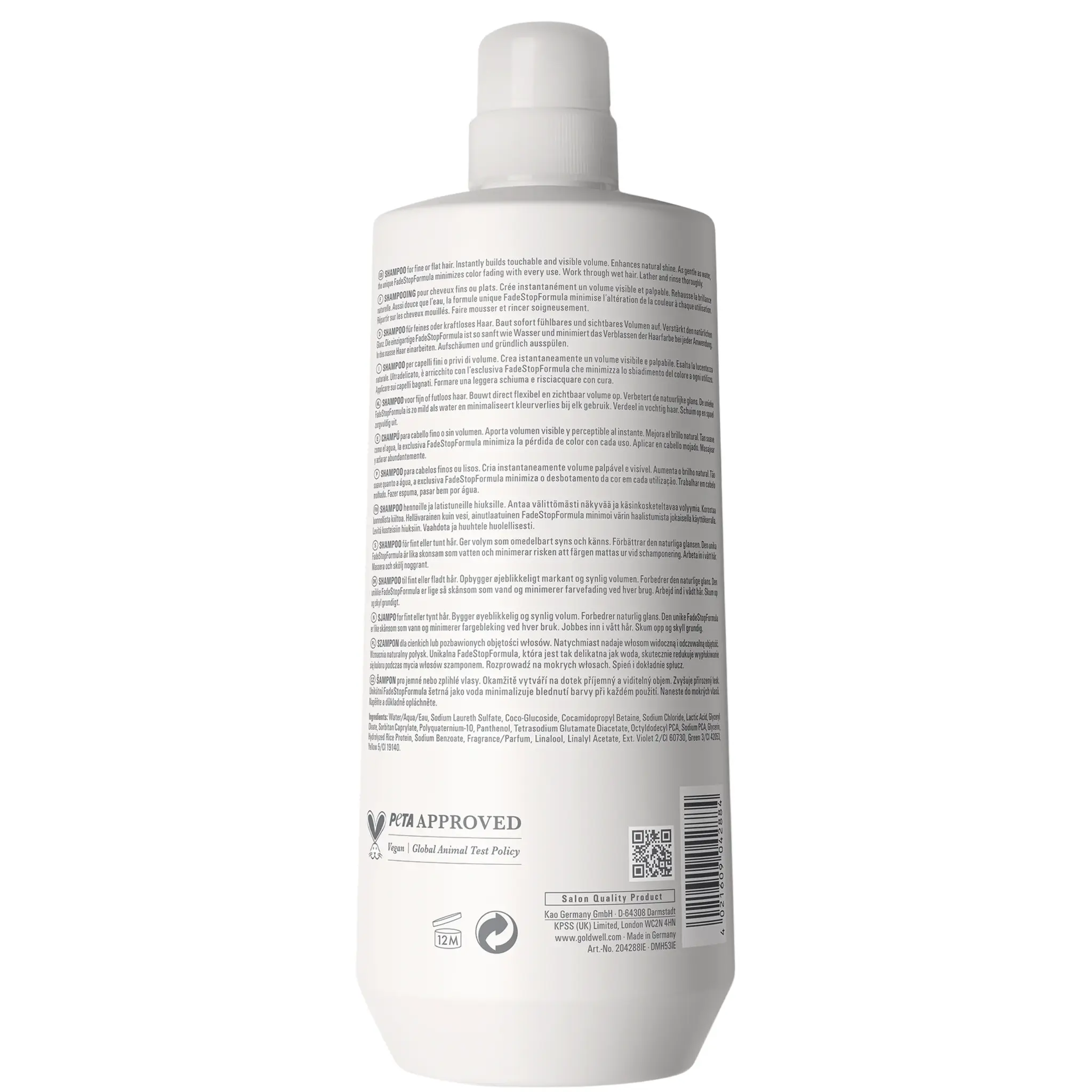 Goldwell Dualsenses Ultra Volume Bodifying Shampoo 1000ml, foto 2 van 2