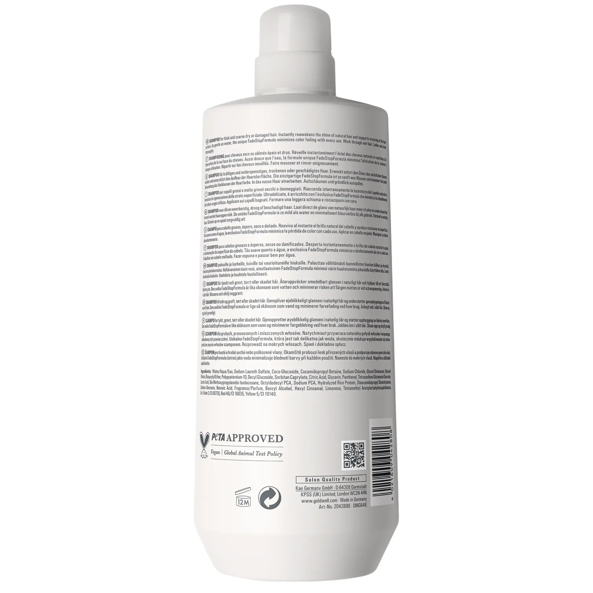 Goldwell Dualsenses Rich Repair Restoring Shampoo 1000ml, foto 2 van 2