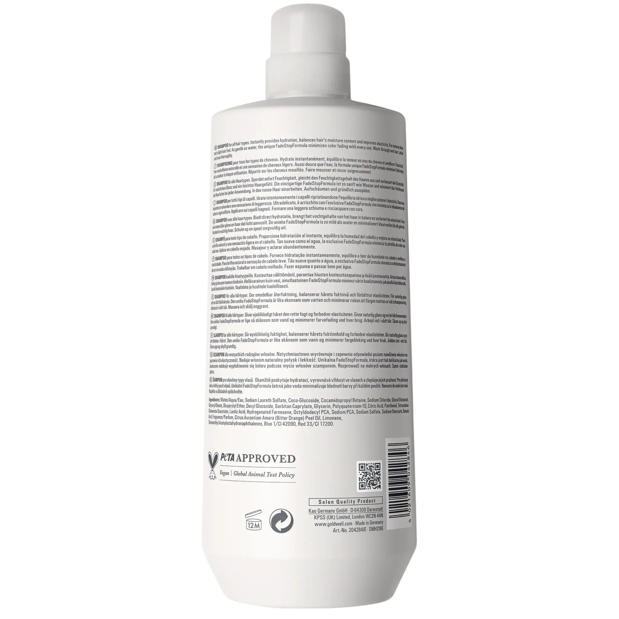 Goldwell Dualsenses Pure Hydration Hydrating Shampoo 1000ml, foto 2 van 2