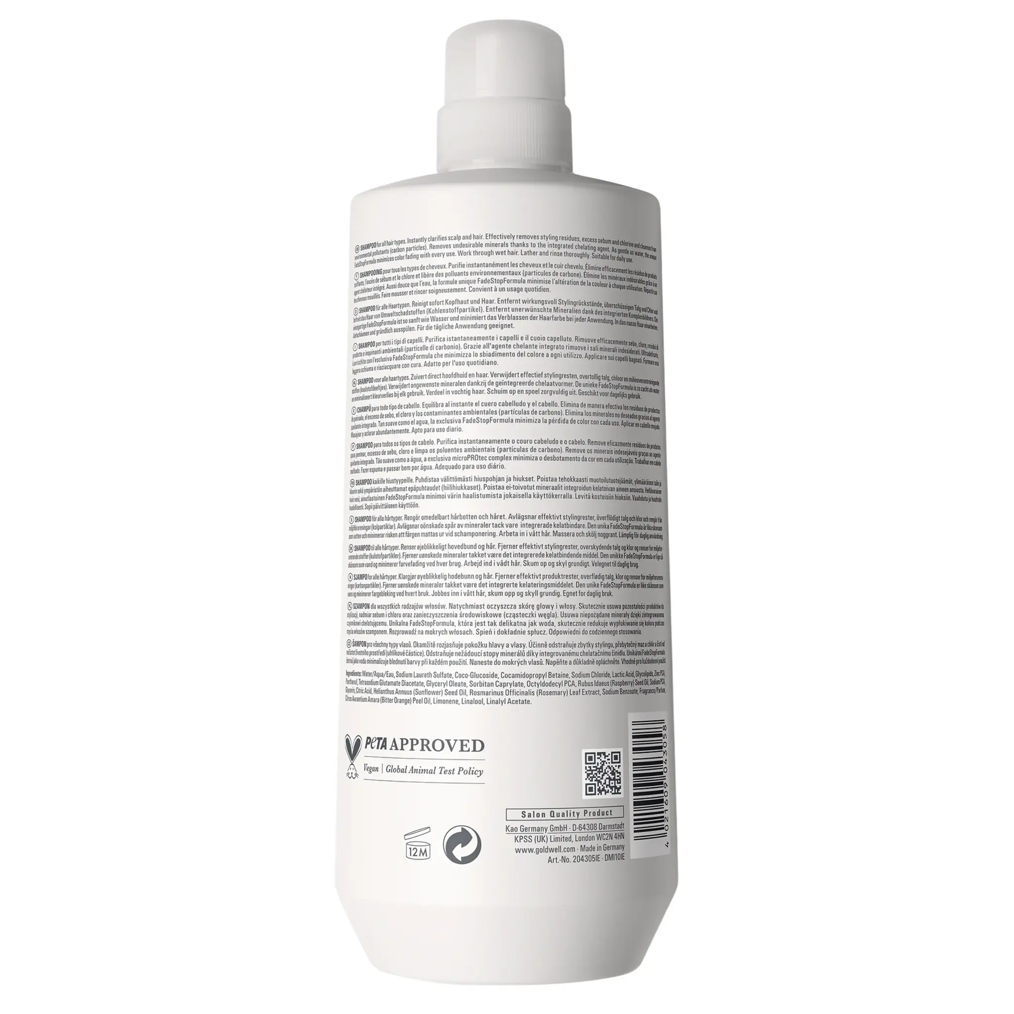 Goldwell Dualsenses Scalp Specialist Clarifying Shampoo 1000ml, foto 2 van 2