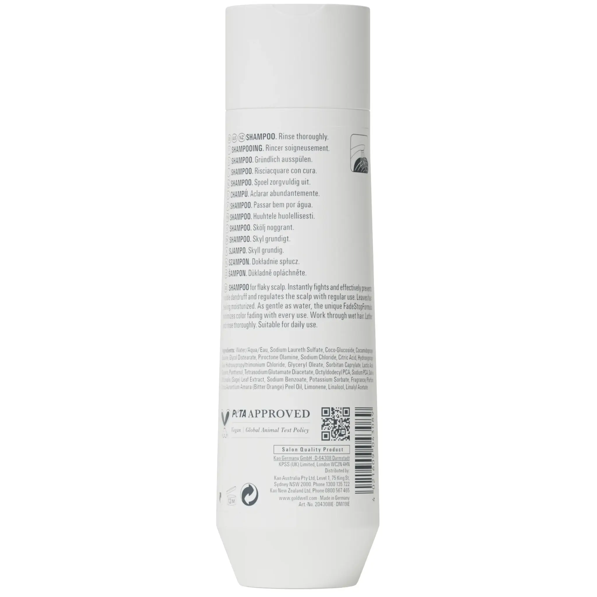 Goldwell Dualsenses Scalp Specialist Anti-Dandruff Shampoo 250ml, foto 2 van 2