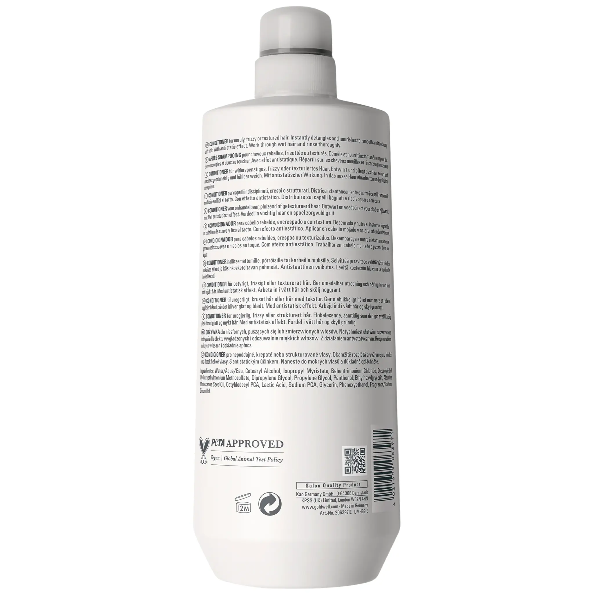Goldwell Dualsenses Just Smooth Taming Conditioner 1000ml, foto 2 van 2