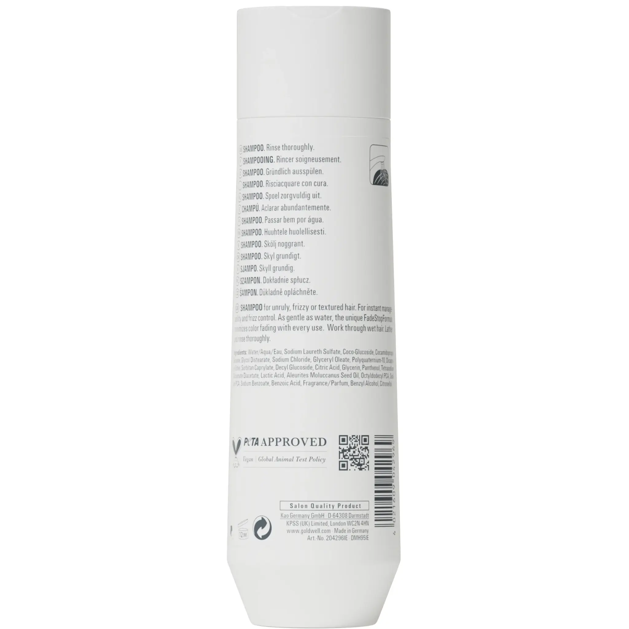 Goldwell Dualsenses Just Smooth Taming Shampoo 250ml, foto 2 van 2