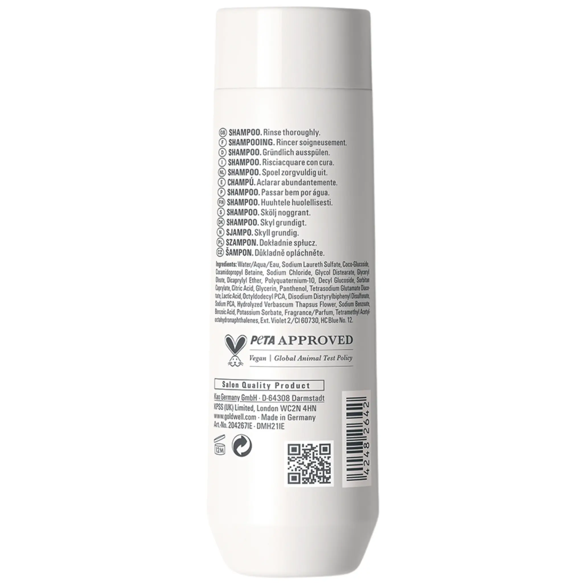 Goldwell Dualsenses Blondes & Highlights Anti-yellow Shampoo 250ml, foto 2 van 2