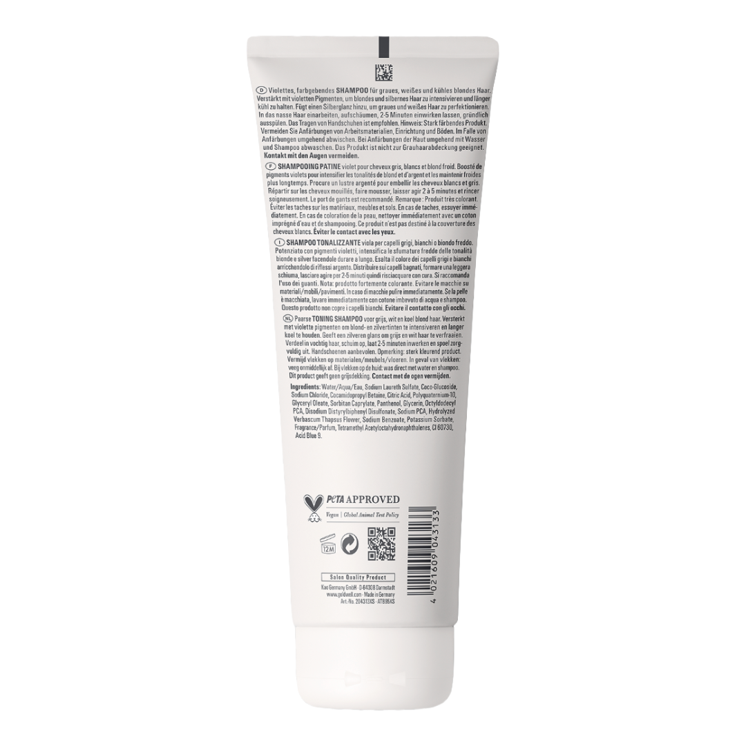 Goldwell Dualsenses Blondes & Highlights Toning Shampoo PURPLE 250ml, foto 2 van 2