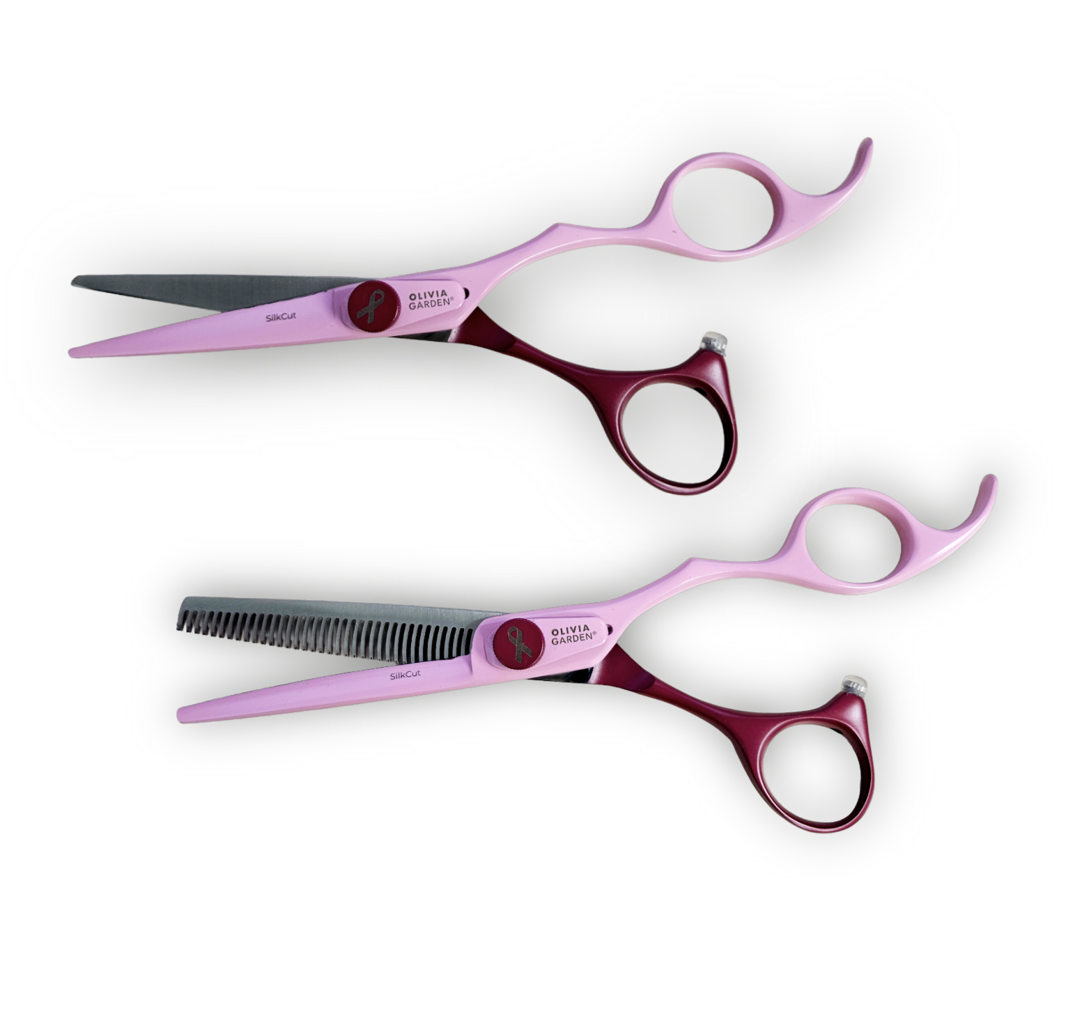 Olivia Garden SilkCut Think Pink scharenset 5.75 + 6.35, foto 4 van 4