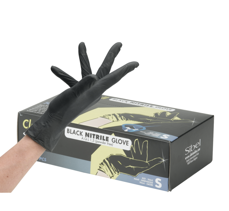 Black Nitrile Handschoenen 100stuks Maat S - 10 Pack