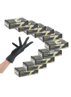 Sibel Black Nitrile Handschoenen 100stuks Maat M - 10 Pack