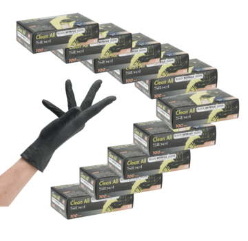 Sibel Black Nitrile Handschoenen 100stuks Maat M - 10 Pack