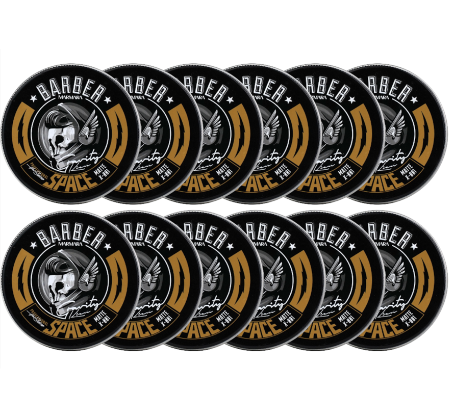 Hair Styling Matte Space Wax 100 ml  - 12 STUKS
