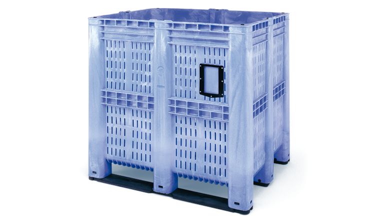 Three-runner Blue Plastic Pallet