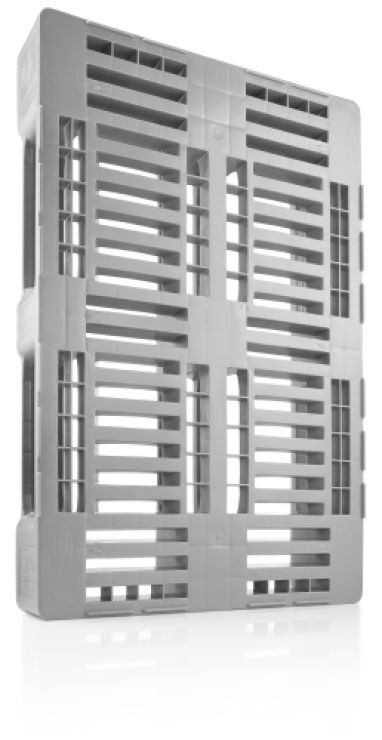 Plastic H1, Hygiene Pallet 1200x800x160 mm, 3 runners, open deck, ideal for foodindustry