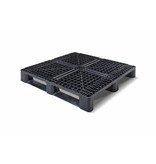 Plastic Container Pallet 1140x1140x156 mm 3 Runners , open deck
