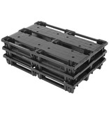 Plastic EURO pallet 1200x800x140 , nesting , runners, Light weight, 200 kg in Rack